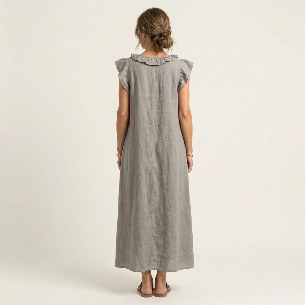 Rosalie Elegant Ruffle Maxi Dress