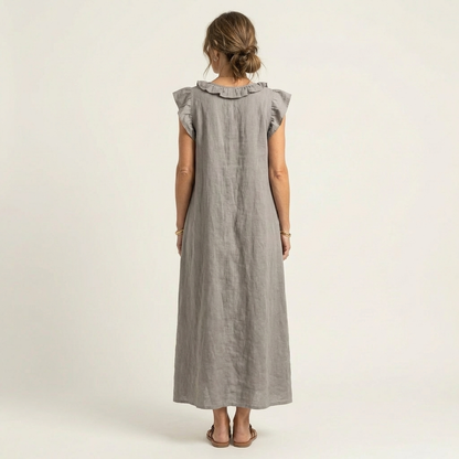 Rosalie Elegant Ruffle Maxi Dress