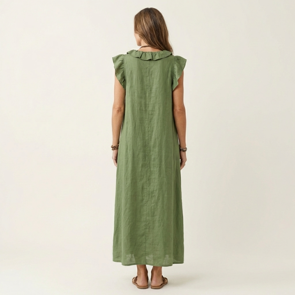 Rosalie Elegant Ruffle Maxi Dress