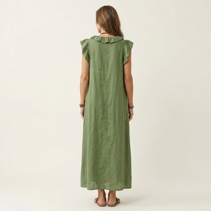 Rosalie Elegant Ruffle Maxi Dress