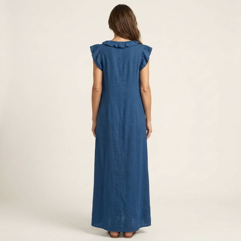 Rosalie Elegant Ruffle Maxi Dress