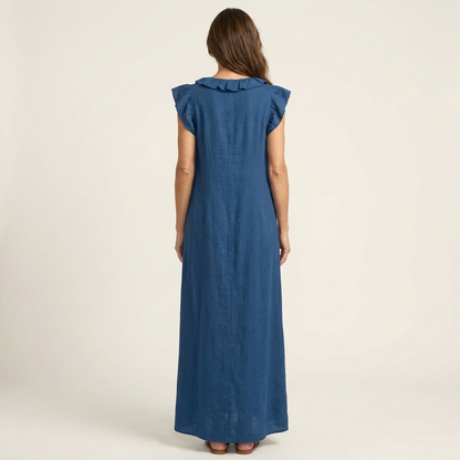 Rosalie Elegant Ruffle Maxi Dress