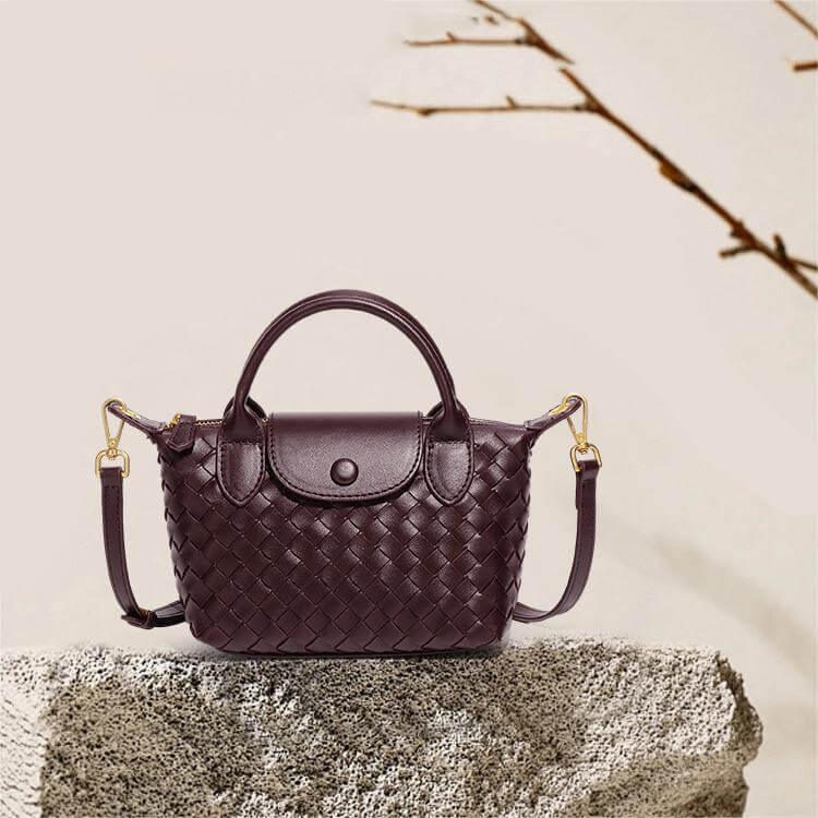 Kenia Woven mini crossbody bag