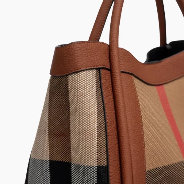 Livina Canvas Leather Tote Bag