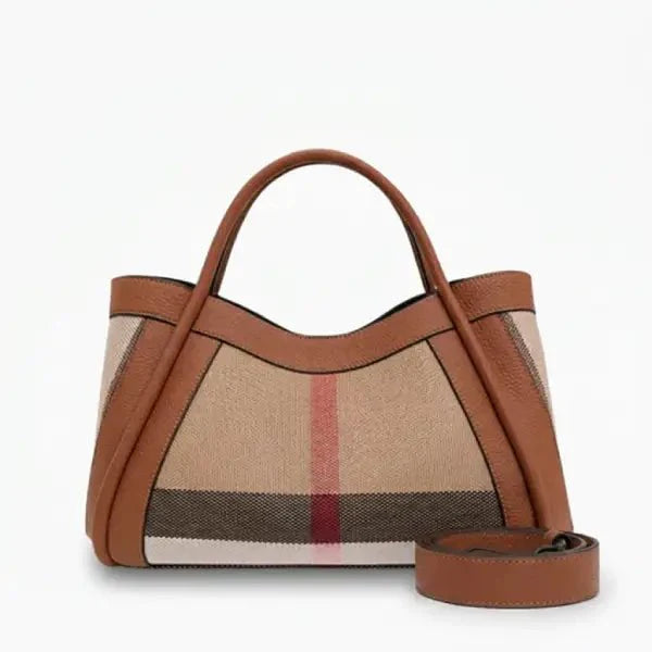 Livina Canvas Leather Tote Bag