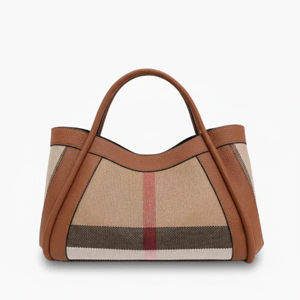 Livina Canvas Leather Tote Bag