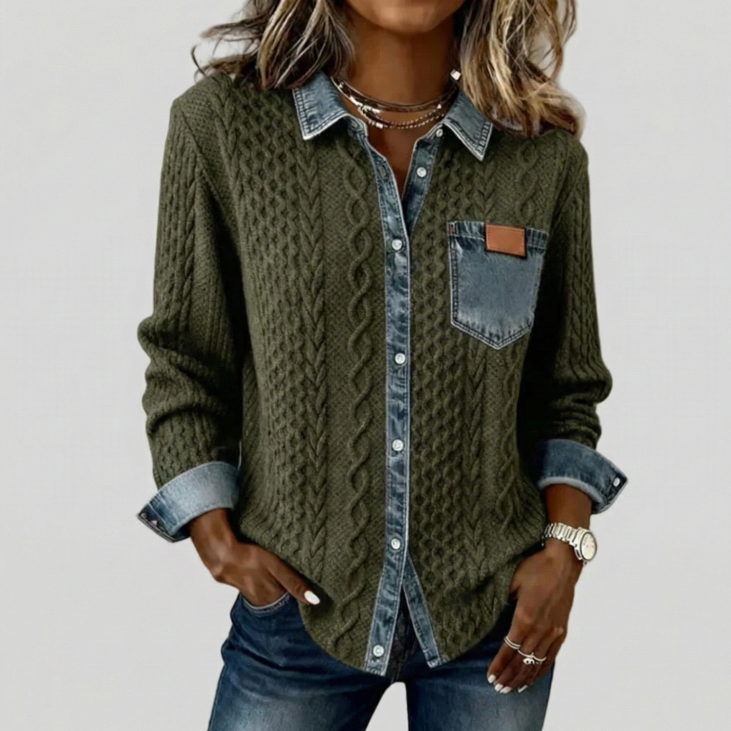 Piper Classic Denim Button-Down Shirt
