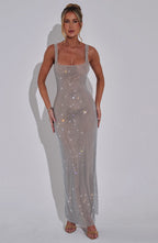 Natalie Sequin Glitter Evening Gown